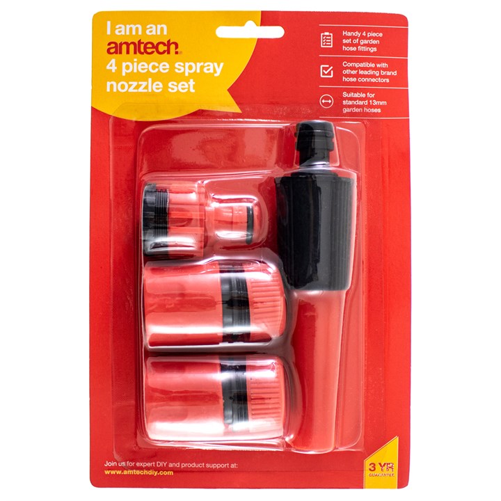 Amtech 4 Piece spray nozzle set U2120