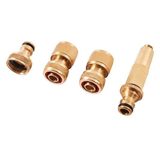 Amtech 4 Piece brass hose fitting set U2520
