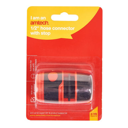 Amtech 13mm (1/2") Hose connector with stop U2526