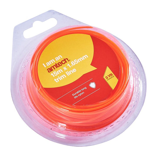 Amtech 15m x 1.65mm strimmer line U4020