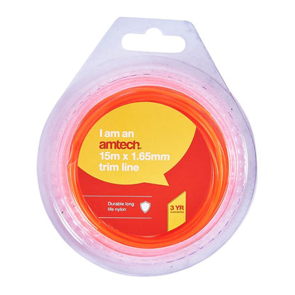 Amtech 15m x 1.65mm strimmer line U4020