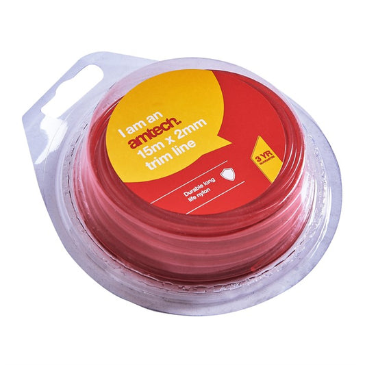 Amtech 15m x 2mm strimmer line U4030