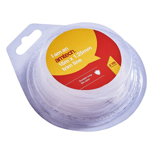 Amtech 15m x 1.25mm strimmer line U4050