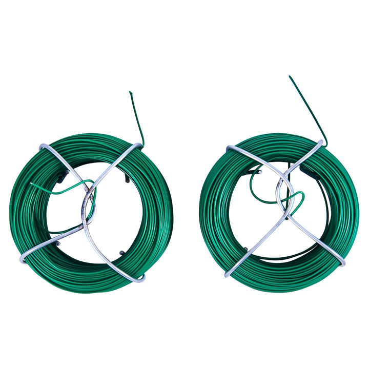 Amtech 2 piece 50m plastic coated garden wire set U4200