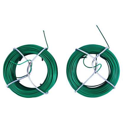 Amtech 2 piece 50m plastic coated garden wire set U4200