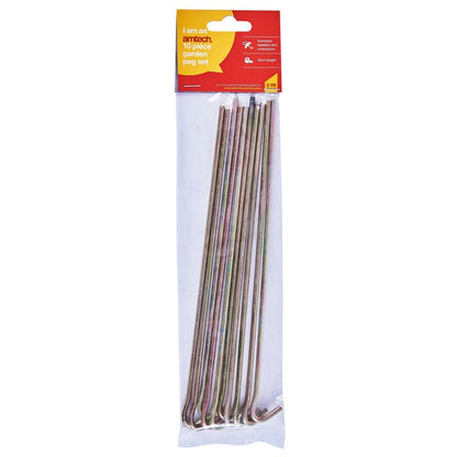 Amtech Metal garden pegs - 10 pack U5315