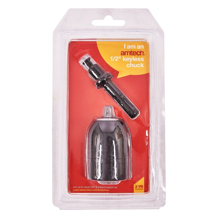 Amtech 13mm (1/2") Keyless chuck with SDS adapter V1280