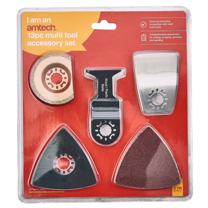 Amtech 13 Piece multi tool accessory set V2541
