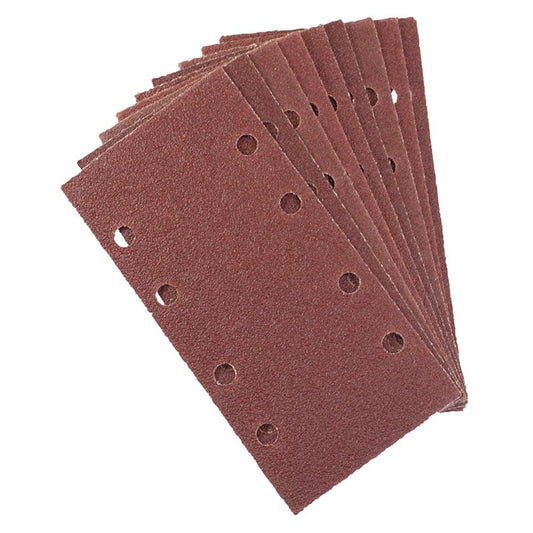 Amtech Pack of 10 P120 grit hook and loop sanding sheets V4012