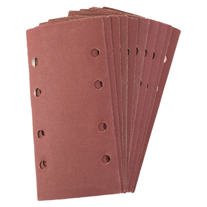 Amtech Pack of 10 P240 grit hook and loop sanding sheets V4017