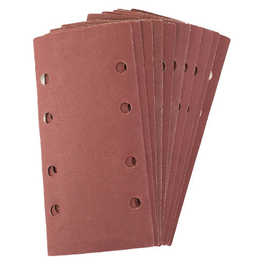 Amtech Pack of 10 P240 grit hook and loop sanding sheets V4017