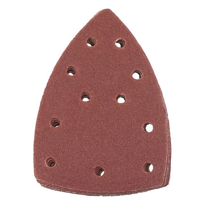 Amtech Pack of 10 P60 grit hook and loop delta sanding sheets V4022
