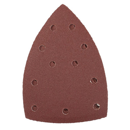Amtech Pack of 10 P120 grit hook and loop delta sanding sheets V4032
