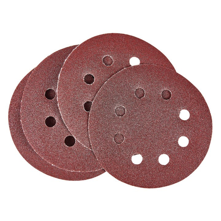 Amtech 10 x P120 grit circular sanding sheets (115mm diameter) V4070