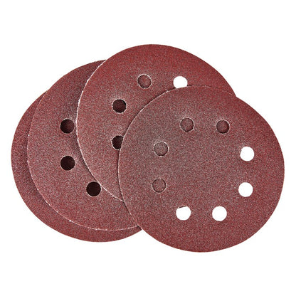 Amtech 10 x P120 grit circular sanding sheets (115mm diameter) V4070