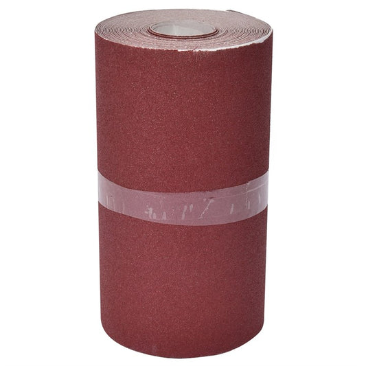 Amtech P120 grit (medium fine) aluminium oxide sanding roll (115mm x 500cm) V4115