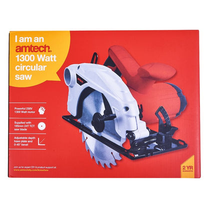 Amtech 1300W 185mm Circular saw V6030