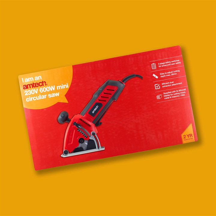 Amtech 230V 600W mini circular saw V6140