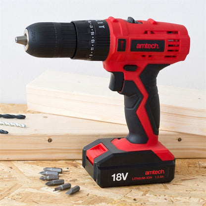 Amtech 18V Li-Ion cordless combi drill V6515