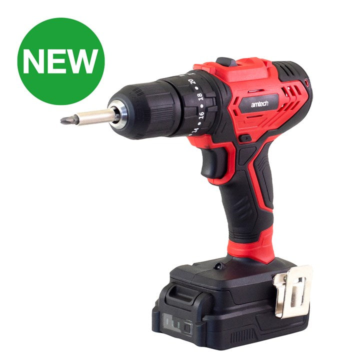 Amtech 18V 2Ah Li-ion cordless combi drill V6610