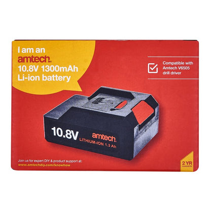 Amtech 10.8V 1300Mah Li-ion battery (for Amtech V6505) V6900