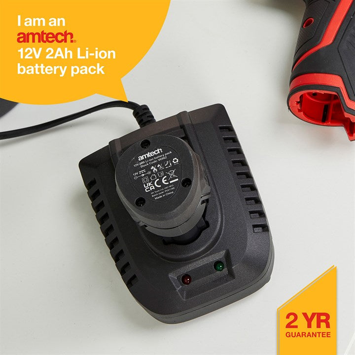 Amtech 12V 2Ah Li-ion battery pack V6962