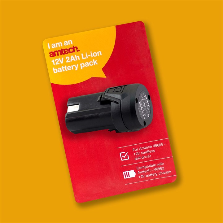 Amtech 12V 2Ah Li-ion battery pack V6962