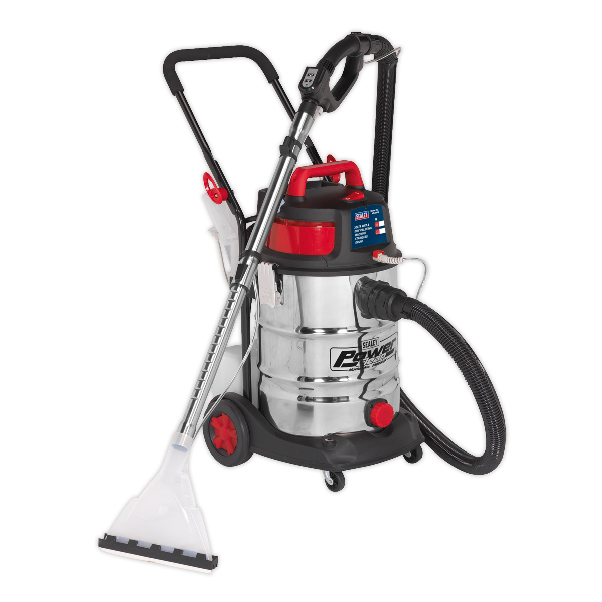 Sealey 30L Wet & Dry Valeting Machine Stainless Drum VMA915