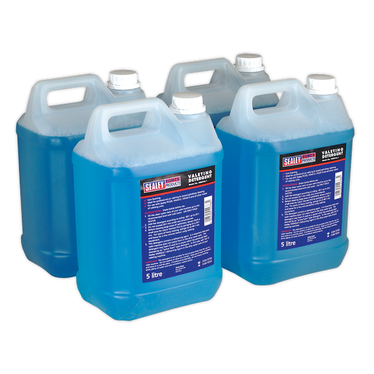 Sealey 5L Carpet/Upholstery Detergent - Pack of 4 VMR925