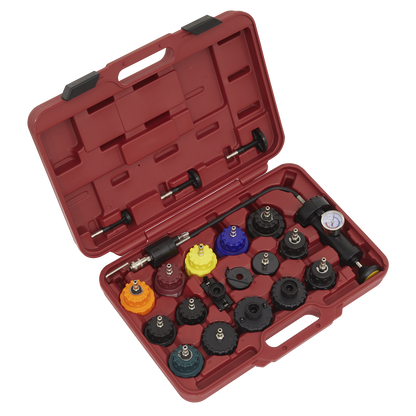 Sealey 20pc Cooling System Pressure Tester Kit VS001