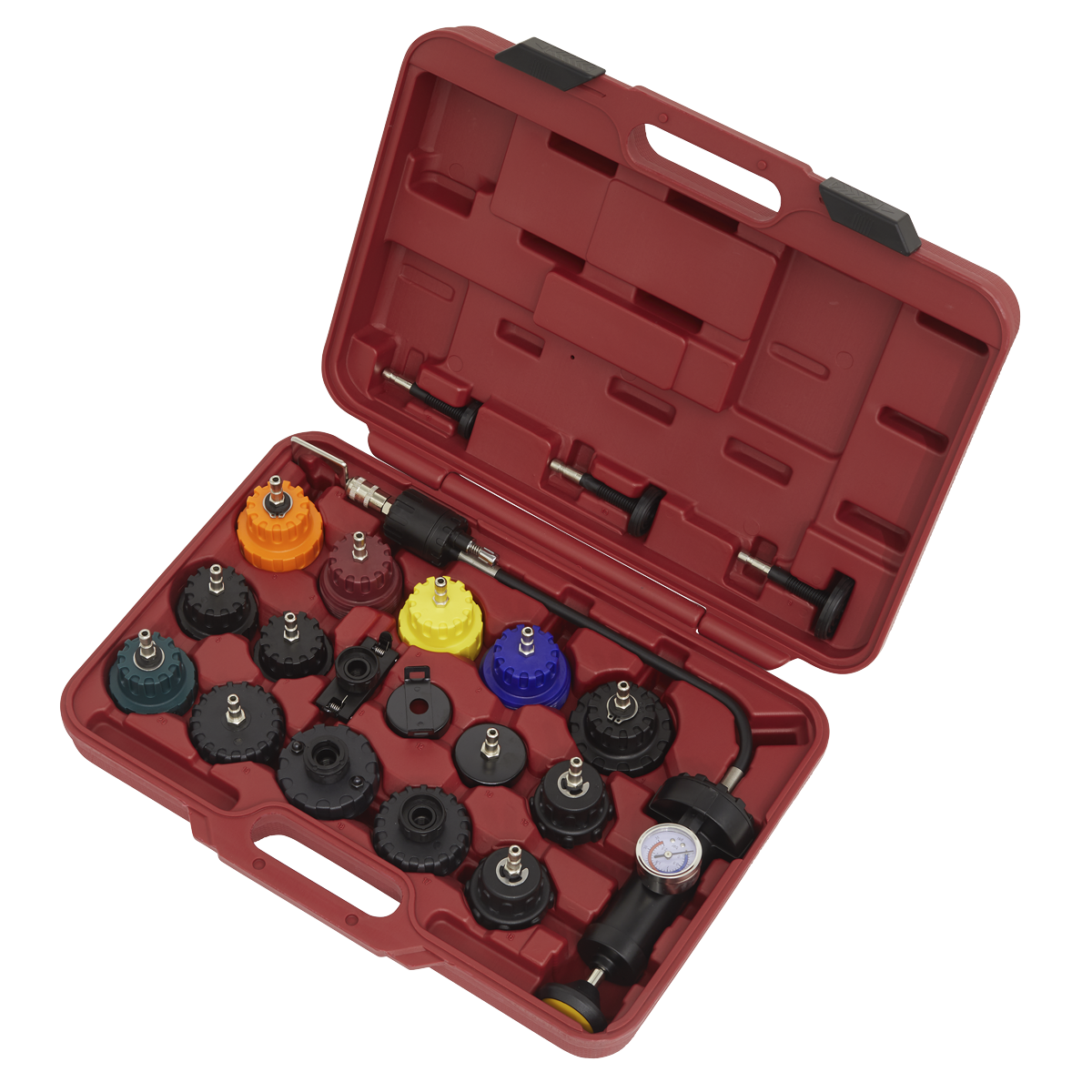 Sealey 20pc Cooling System Pressure Tester Kit VS001