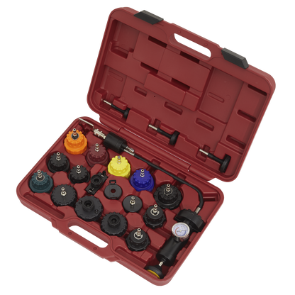 Sealey 20pc Cooling System Pressure Tester Kit VS001
