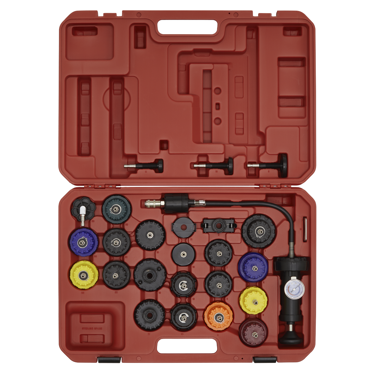 Sealey 25pc Cooling System Pressure Test Kit VS0011