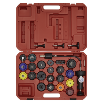 Sealey 25pc Cooling System Pressure Test Kit VS0011