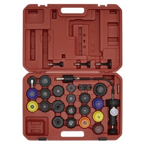 Sealey 25pc Cooling System Pressure Test Kit VS0011