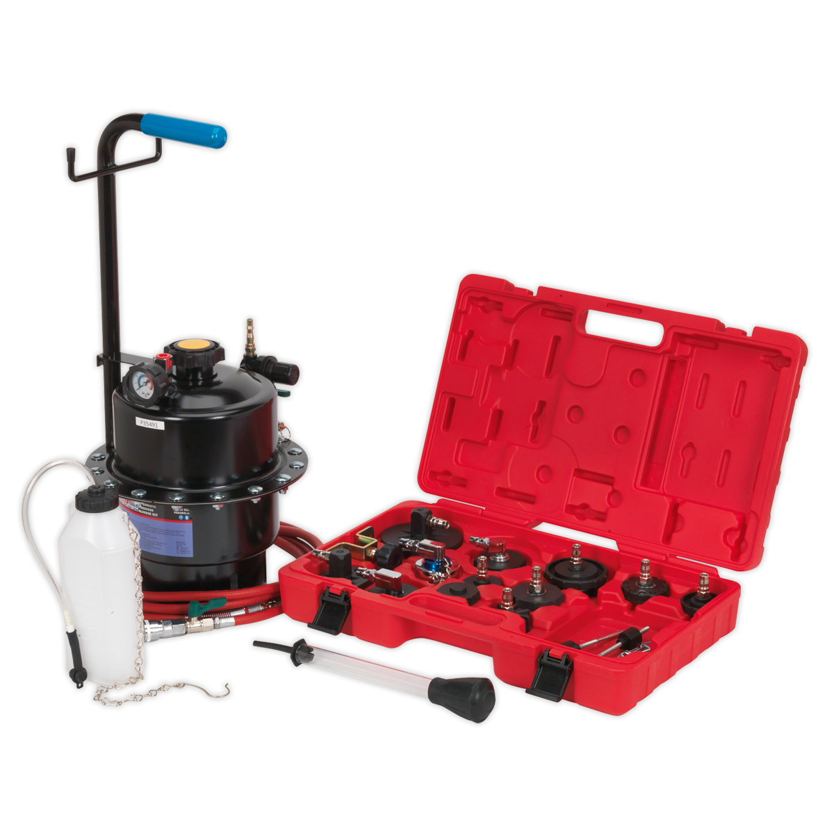 Sealey Pneumatic Brake & Clutch Pressure Bleeder Kit VS0204