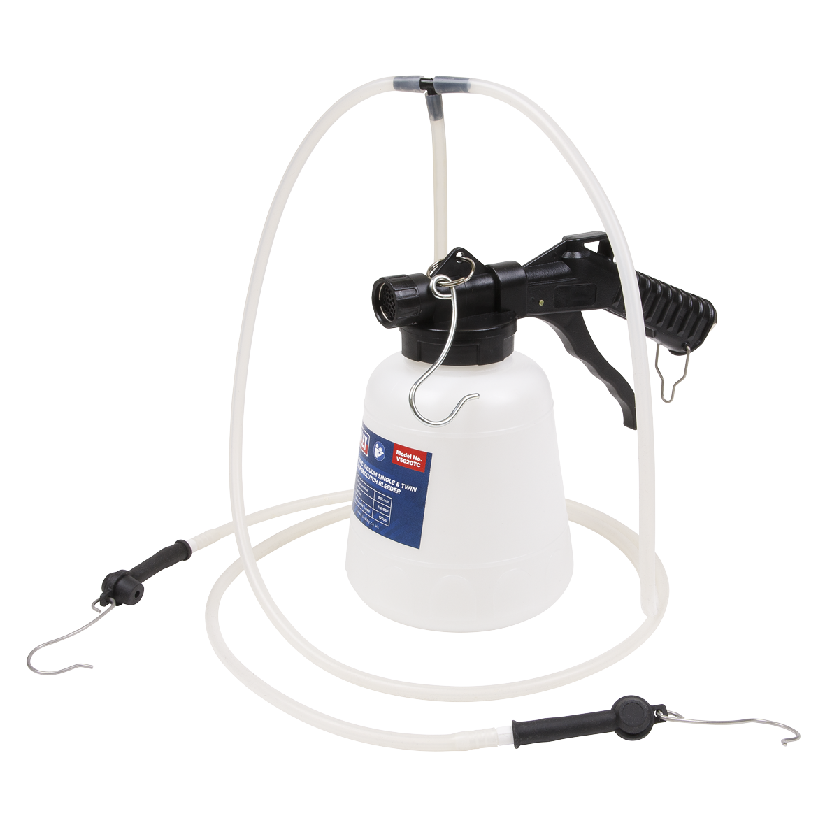 Sealey 1L Pneumatic Vacuum Single & Twin Brake Caliper/Clutch Bleeder VS020TC