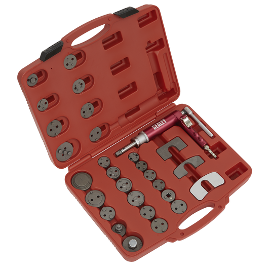 Sealey 29pc Air Operated Brake Wind-Back Tool Kit VS0286