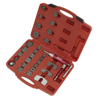 Sealey 29pc Air Operated Brake Wind-Back Tool Kit VS0286
