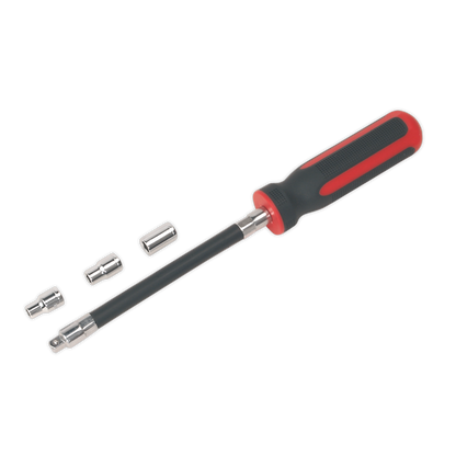 Sealey 4pc Flexible Hose Clip Nut Driver Set VS063
