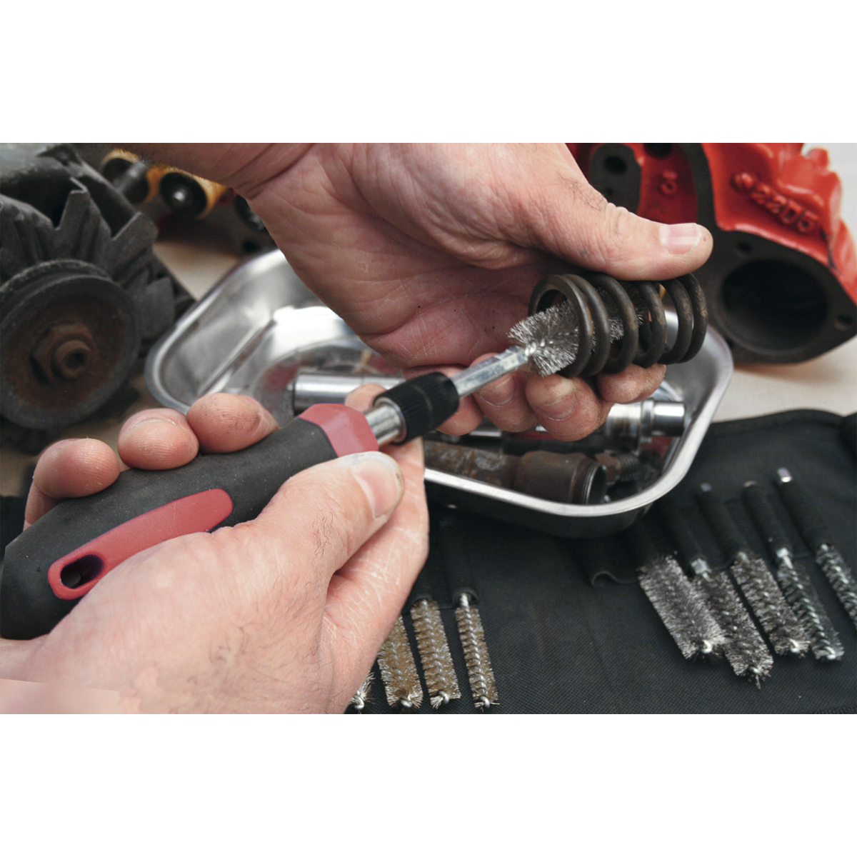 Sealey 20pc Cleaning & Decarbonising Brush Set VS1800