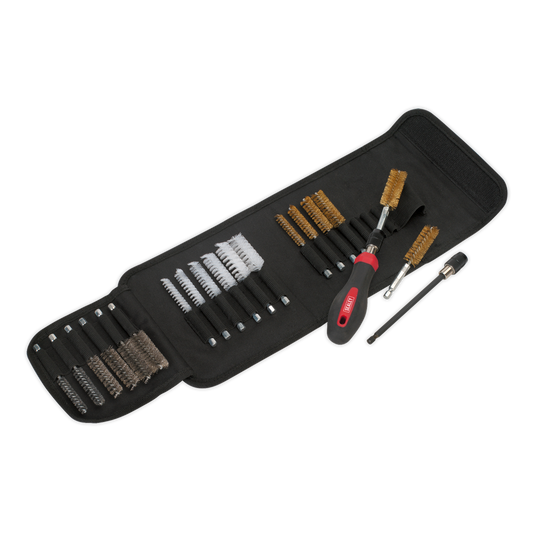Sealey 20pc Cleaning & Decarbonising Brush Set VS1800