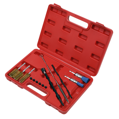 Sealey 14pc Injector Bore Cleaning Brush Set VS1900