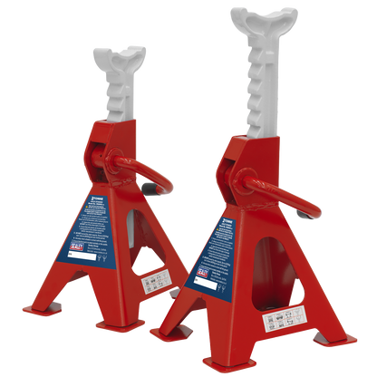 Sealey Ratchet Type Axle Stands (Pair) 2tonne Capacity per Stand VS2002