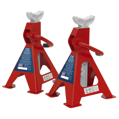 Sealey Ratchet Type Axle Stands (Pair) 2tonne Capacity per Stand VS2002