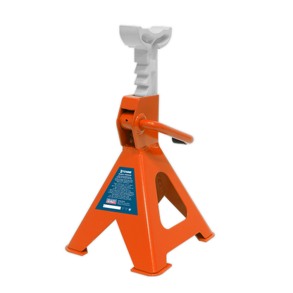 Sealey Ratchet Type Axle Stands (Pair) 2tonne Capacity per Stand - Orange VS2002OR