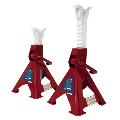 Sealey Ratchet Type Axle Stands (Pair) 3tonne Capacity per Stand VS2003