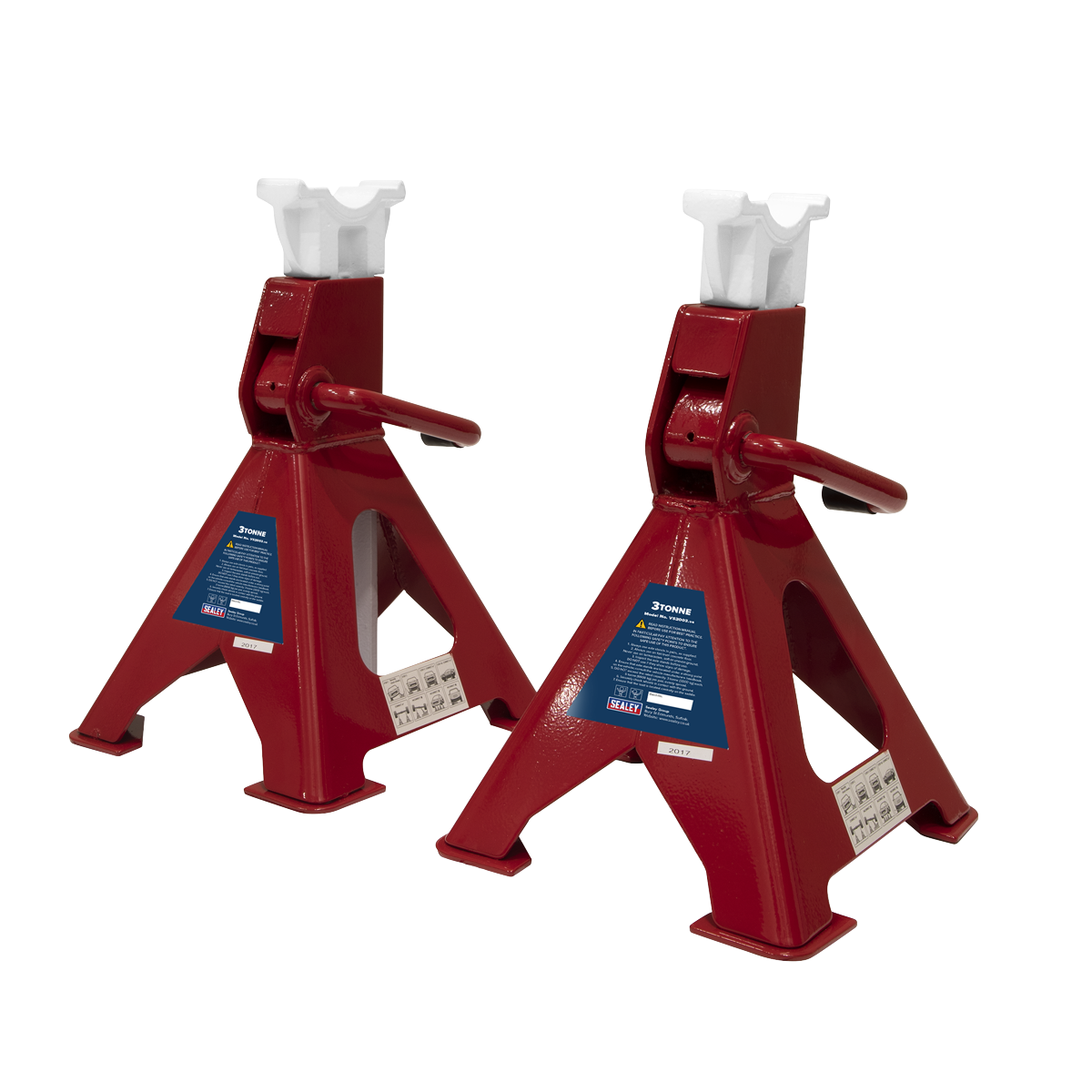 Sealey Ratchet Type Axle Stands (Pair) 3tonne Capacity per Stand VS2003