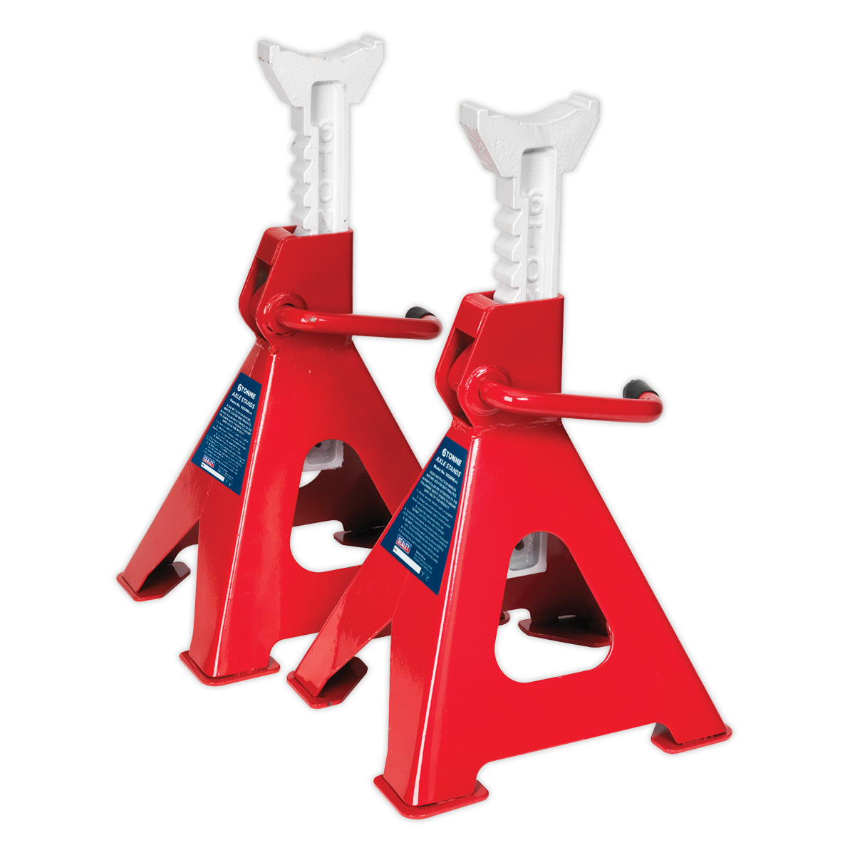 Sealey Ratchet Type Axle Stands (Pair) 6tonne Capacity per Stand VS2006