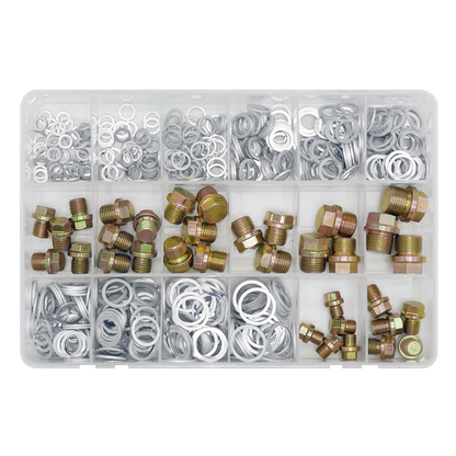 Sealey 534pc Sump Plug & Washer Assortment VS663